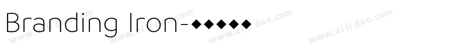 Branding Iron字体转换